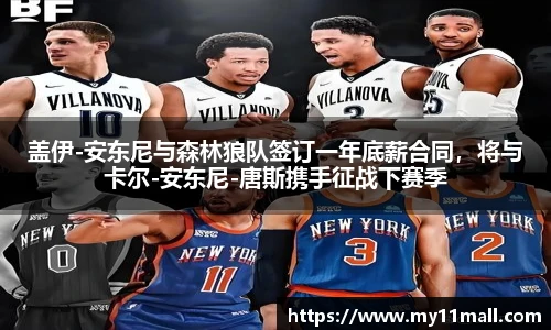 盖伊-安东尼与森林狼队签订一年底薪合同，将与卡尔-安东尼-唐斯携手征战下赛季